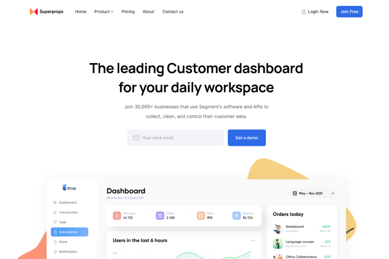 Isomorphic React Next Joomla Template preview 4